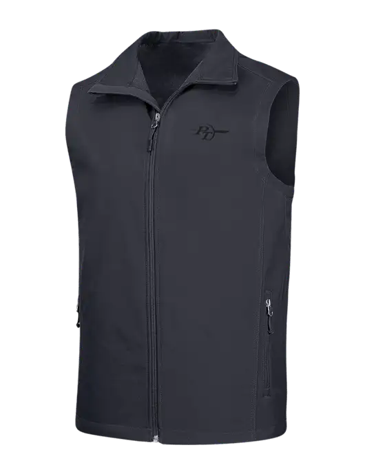 Dark Grey Core Soft Shell Vest w/PT Coupling Logo