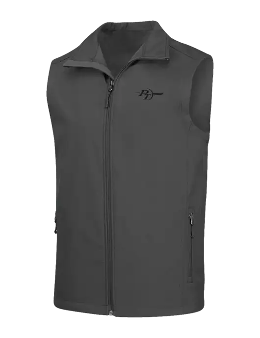 Charcoal Grey Core Soft Shell Vest w/PT Coupling Logo