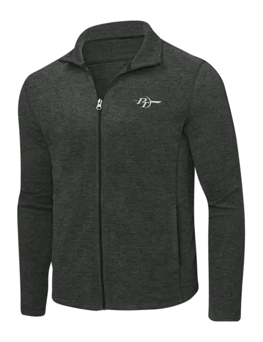 Charcoal Heather Microfleece Full-Zip Jacket w/PT Coupling Logo