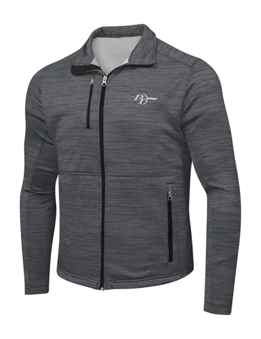 Dark Grey Digi Stripe Fleece Jacket w/PT Coupling Logo