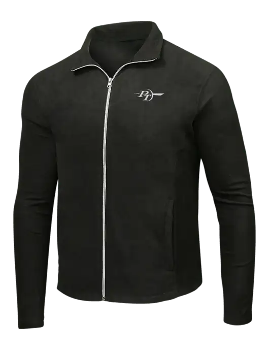 Black Microfleece Jacket w/PT Coupling Logo