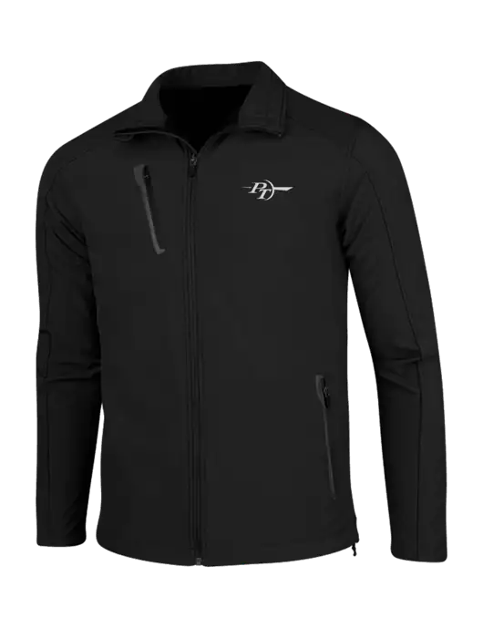 Black Welded Softshell Jacket w/PT Coupling Logo