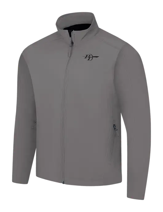 Medium Grey Core Soft Shell Jacket w/PT Coupling Logo