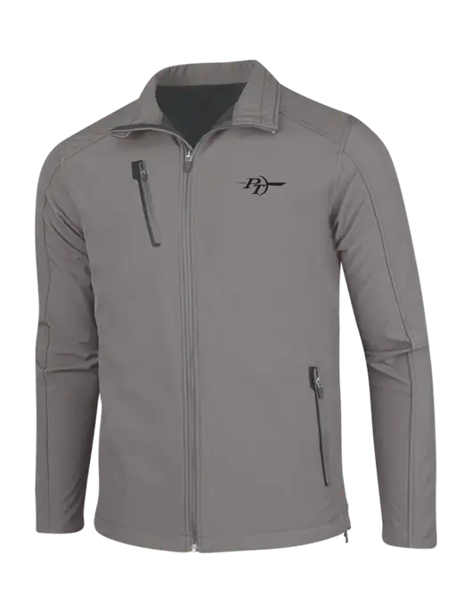 Medium Grey Welded Softshell Jacket w/PT Coupling Logo