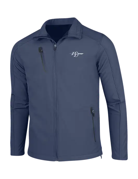 Navy Welded Softshell Jacket w/PT Coupling Logo