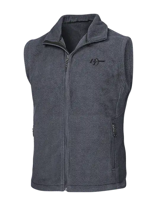 Dark Grey Fleece Vest w/PT Coupling Logo