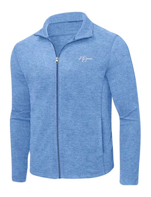 Light Royal Heather Microfleece Full-Zip Jacket w/PT Coupling Logo