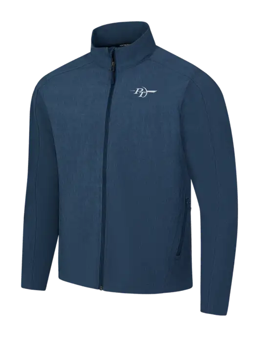 Navy Heather Core Soft Shell Jacket w/PT Coupling Logo