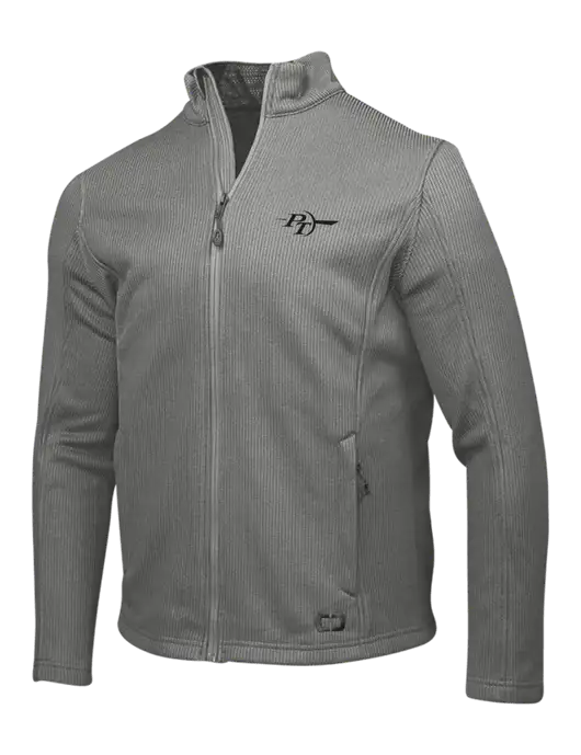 OGIO Medium Grey Grit Fleece Jacket w/PT Coupling Logo