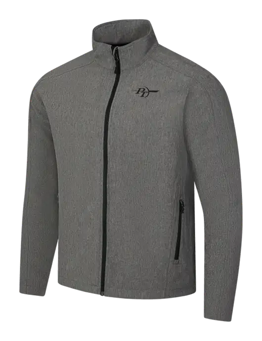 Medium Grey Heather Core Soft Shell Jacket w/PT Coupling Logo