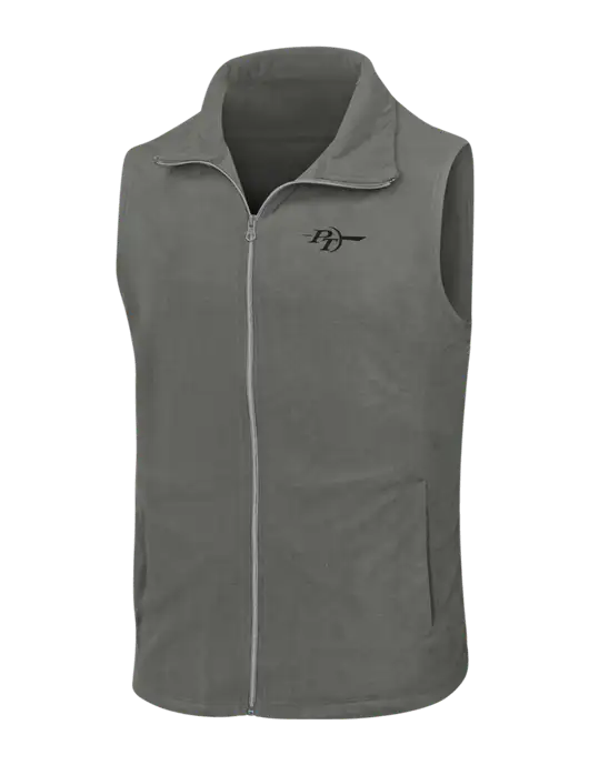 Medium Grey Microfleece Vest w/PT Coupling Logo