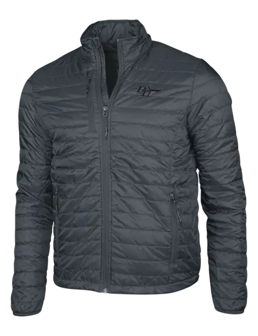 Dark Grey Puffy Packable Jacket w/PT Coupling Logo