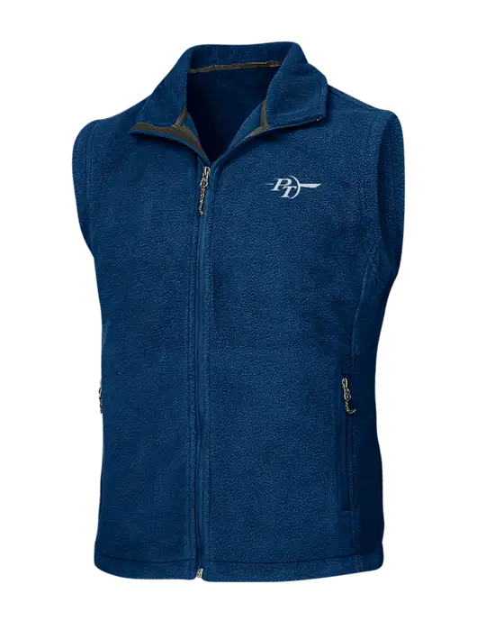 Navy Fleece Vest w/PT Coupling Logo