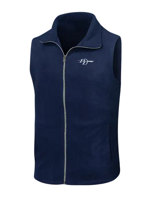 Navy Microfleece Vest w/PT Coupling Logo