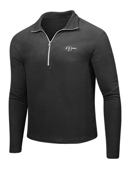 Black Microfleece 1/2 Zip Pullover w/PT Coupling Logo