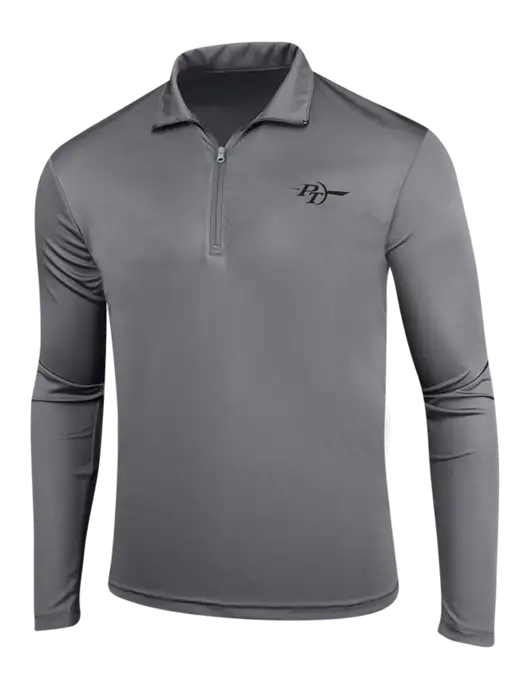 Medium Grey PosiCharge Competitor 1/4 Zip Pullover w/PT Coupling Logo