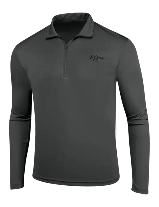 Dark Grey PosiCharge Competitor 1/4 Zip Pullover w/PT Coupling Logo