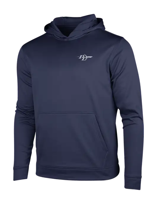 Navy Sport-Wick Fleece Hooded Pullover w/PT Coupling Logo