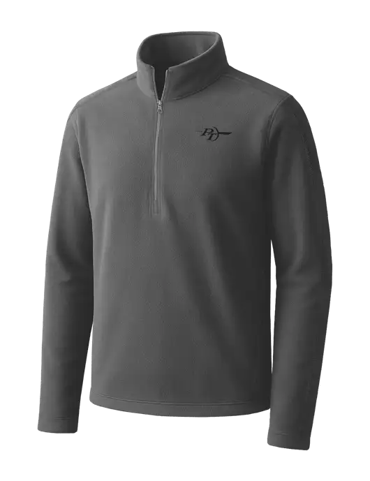 Medium Grey Microfleece 1/2 Zip Pullover w/PT Coupling Logo