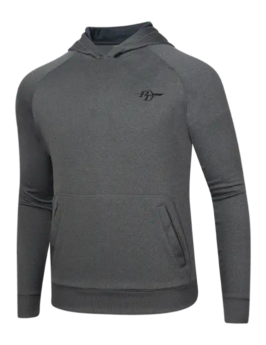 Tech Graphite Heather Fleece Hooded Sweatshirt w/PT Coupling Logo