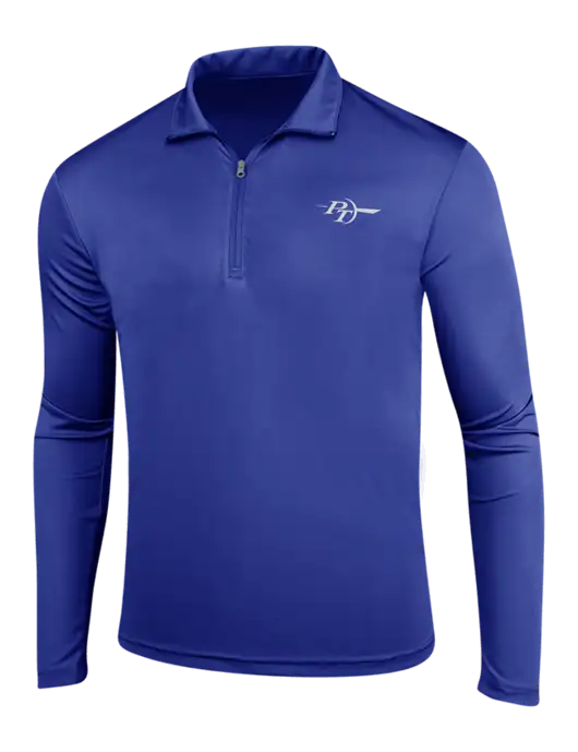 Dark Royal PosiCharge Competitor 1/4 Zip Pullover w/PT Coupling Logo