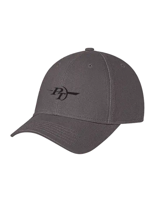 Medium Dark Grey Structured Soft Snap Closure Hook & Loop Cap w/PT Coupling Logo