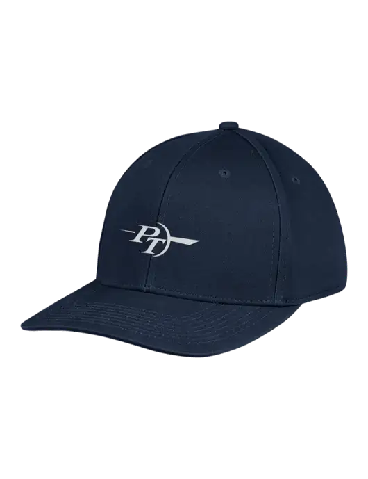 Premium Modern Structured Twill Navy Snapback Cap w/PT Coupling Logo