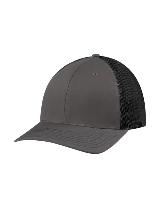 Richardson Adjustable Snapback Original 112 Trucker Cap Dark Grey w/Black Mesh w/PT Coupling Logo