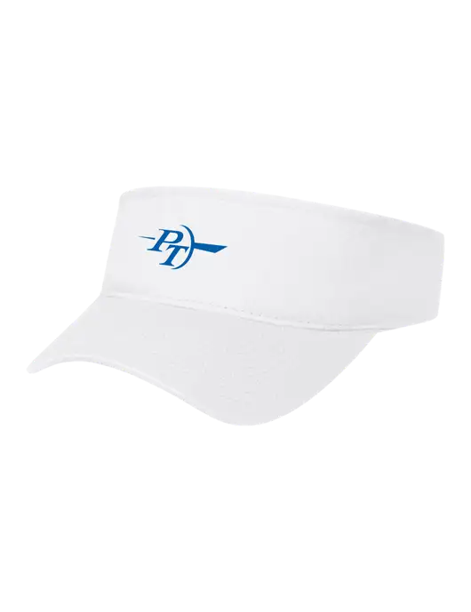 White Cap Visor w/PT Coupling Logo
