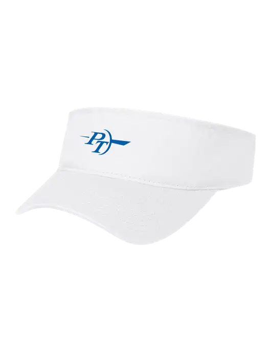 White Cap Visor w/PT Coupling Logo