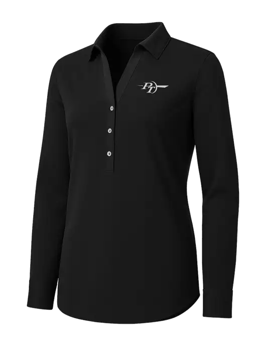 Womens Black City Stretch Shirt w/PT Coupling Logo
