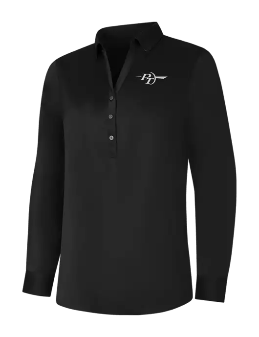 Womens Black City Stretch Shirt w/PT Coupling Logo