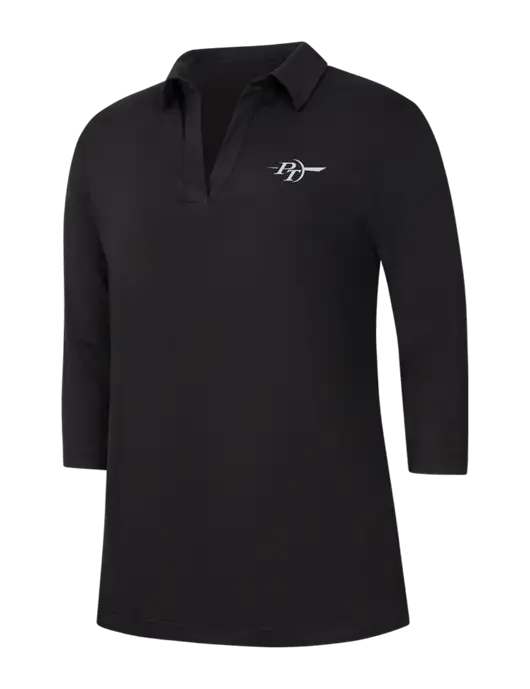 Womens Black Luxe Knit Tunic w/PT Coupling Logo