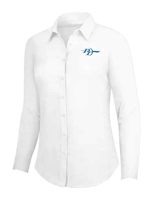 White Womens SuperPro Oxford Shirt w/PT Coupling Logo