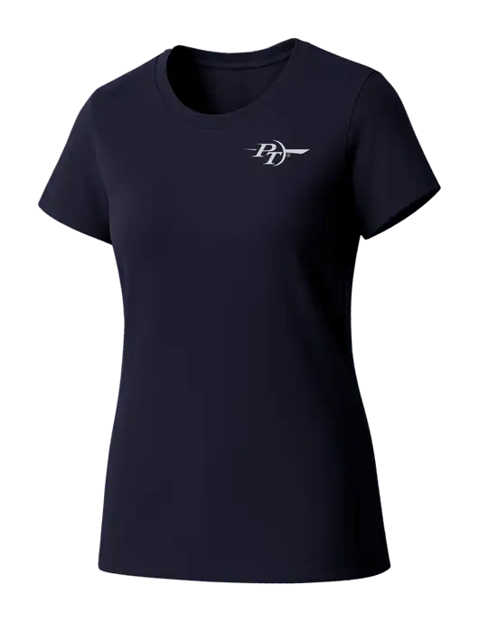 Womens Seriously Soft New Navy T-Shirt w/PT Coupling Logo