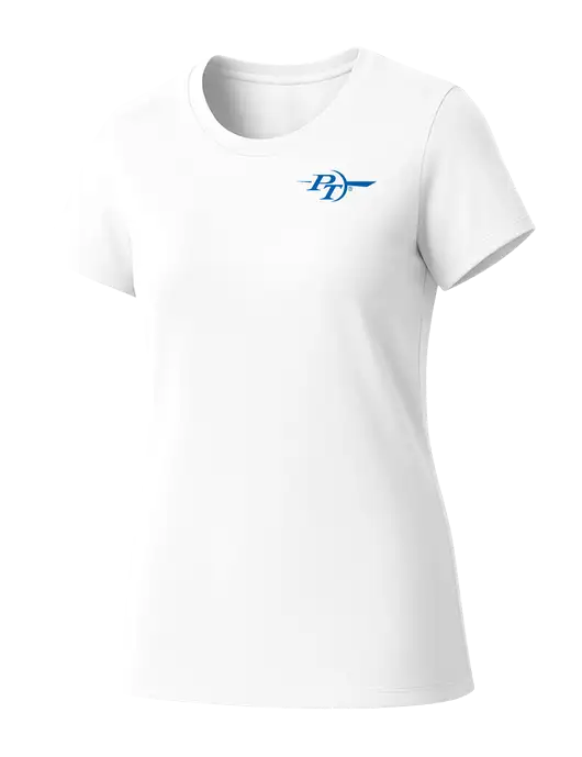 Womens Seriously Soft White T-Shirt w/PT Coupling Logo
