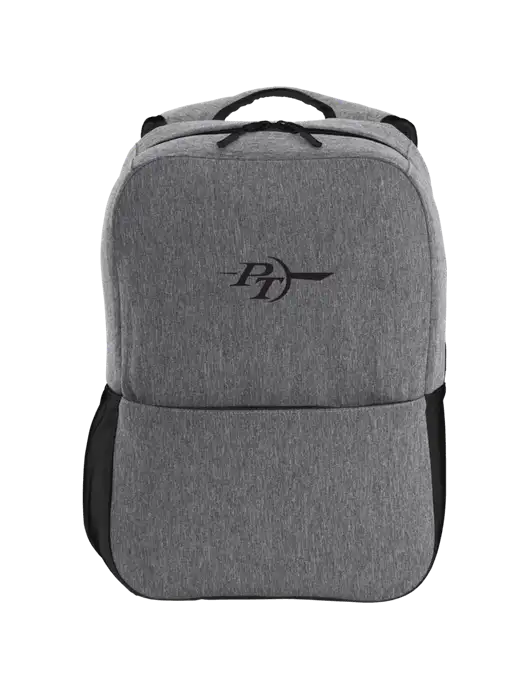 Access Square Laptop Graphite Heather/Black Backpack w/PT Coupling Logo