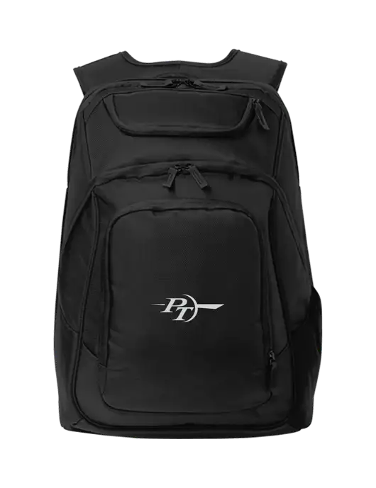 Executive Black Laptop Backpack w/PT Coupling Logo