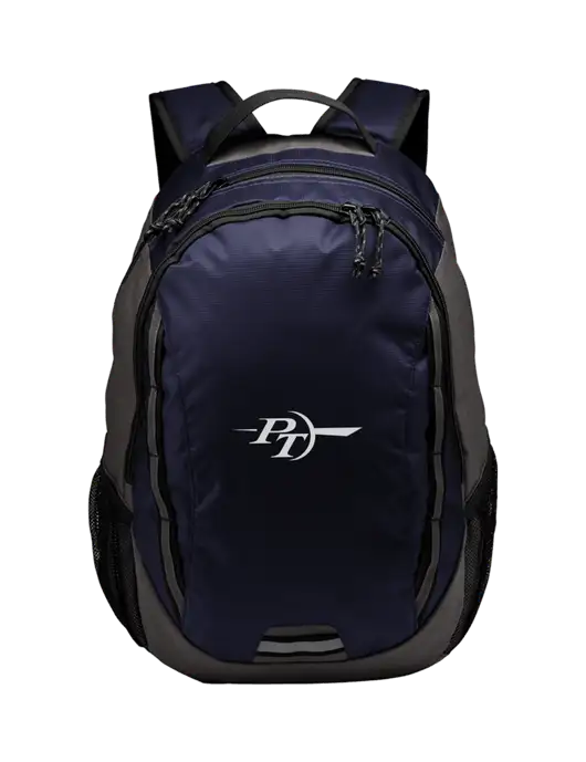 Ridge Deep Navy/Dark Charcoal Laptop Backpack w/PT Coupling Logo