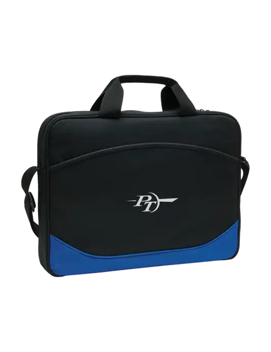 Slim & Lite Black/Royal Blue Laptop Case w/PT Coupling Logo