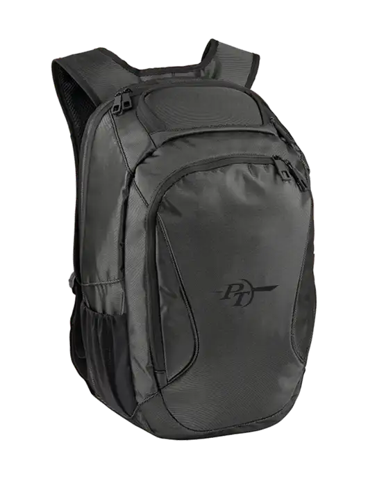 Stealth Dark Grey/Black Laptop Backpack w/PT Coupling Logo