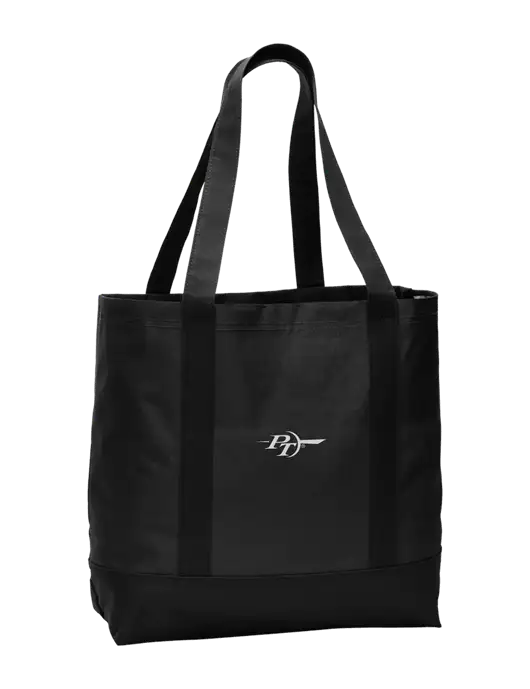 Carryall Black/Black Day Tote w/PT Coupling Logo