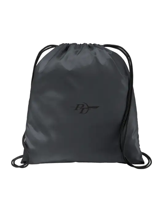 Drawstring  Graphite Grey Cinch Pack w/PT Coupling Logo