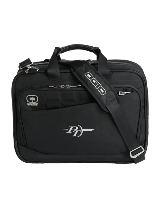 OGIO Black Element Laptop Messenger Bag w/PT Coupling Logo